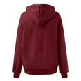 thumbnail image 5 of Womens Hoodie 2025 Fall Winter Oversized Blank Plain Hoodies with Pocket Hooded Sweatshirt Hoodie Women Pullover, 5 of 6