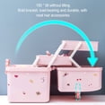 thumbnail image 4 of relayinert Impeccable Jewelry Box For Girls Accessories Neatly Stored Wide Application Plastic Spacious pink, 4 of 6