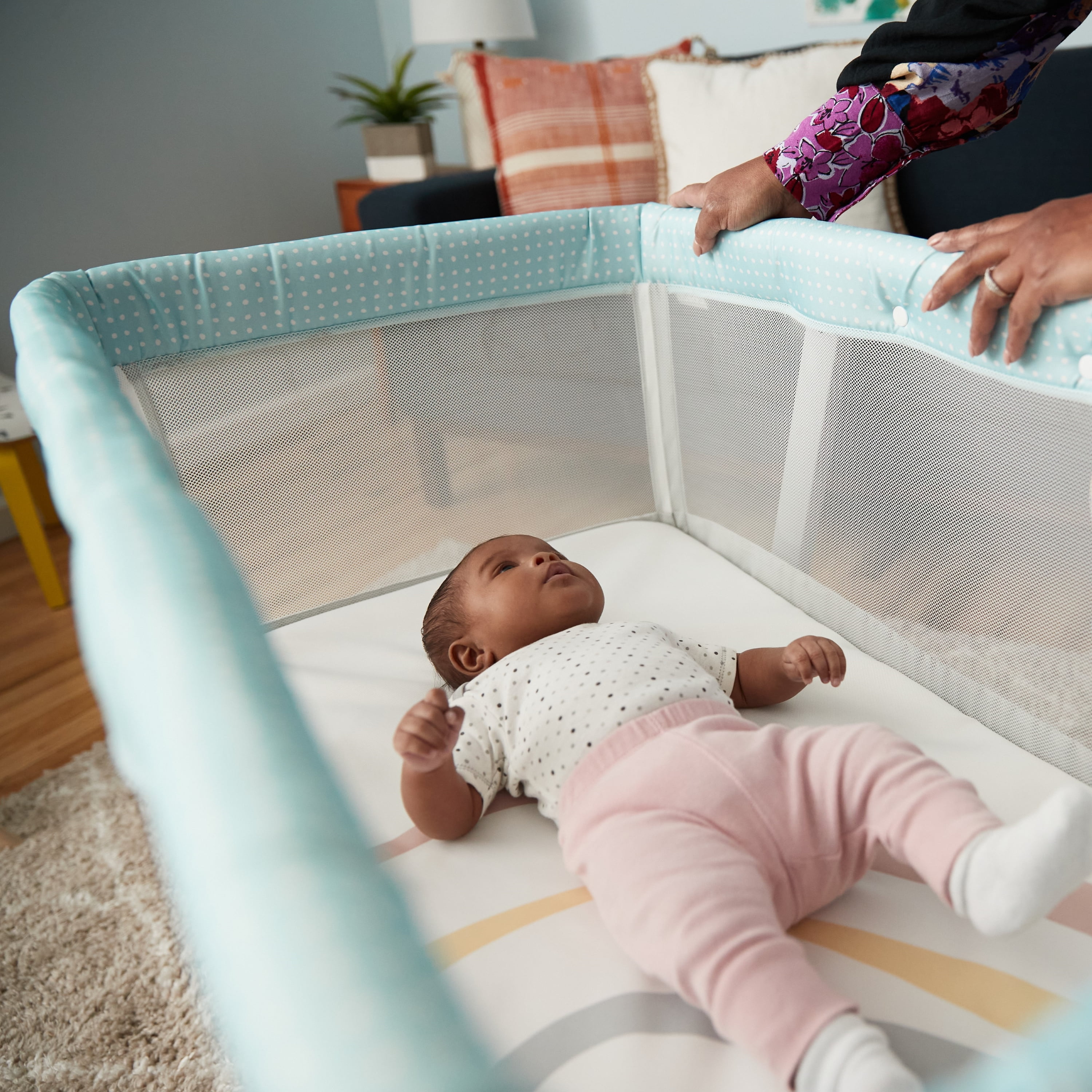Cosco Kids SleepAway Infant Bassinet, Rainbow