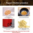 thumbnail image 7 of Automatic Popcorn Maker Machine Hot Air Popper Oil Free Popcorn Machine with One Button Operation for Home Movie Nights Parties Ciozy, 7 of 7