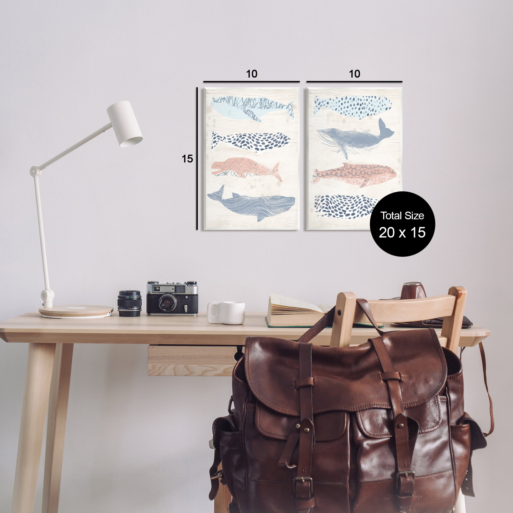 Stupell Industries Rustic Patterned Sea Life Animals & Insects Painting Unframed Art Print Wall Art, 10 x 15