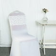 thumbnail image 2 of BalsaCircle 5 White 10" Big Payette Sequined Chair Sashes Events Catering, 2 of 8