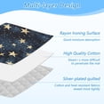 thumbnail image 4 of Ironing Mat Portable Ironing Blanket for Table Top Travel Ironing Pad for Washer Dryer 27.6" x 47.2" Small Gold Stars Pattern, 4 of 6