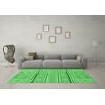 thumbnail image 3 of Ahgly Company Indoor Square Abstract Emerald Green Modern Area Rugs, 3' Square, 3 of 4