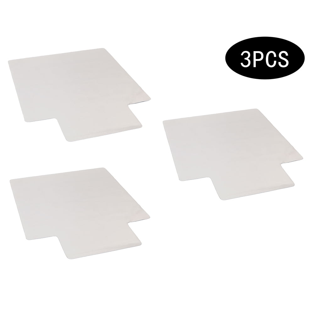 Kepooman 3pcs PVC Foldable Cushion, Transparent Floor Protection Office Chair Cushion, High-quality and Sturdy High-end Chair Cushion, Without Nails, 35"L x 47" W Kepooman 3pcs PVC Foldable Cushion, Transparent Floor Protection Office Chair Cushion, High-quality and Sturdy High-end Chair Cushion, Without Nails, 35"L x 47" W