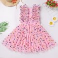 thumbnail image 3 of IDOPIP Baby Girls Sequins Tutu Dress Butterfly Daisy Polka Dots Princess Tulle Evening Gown, 3 of 7