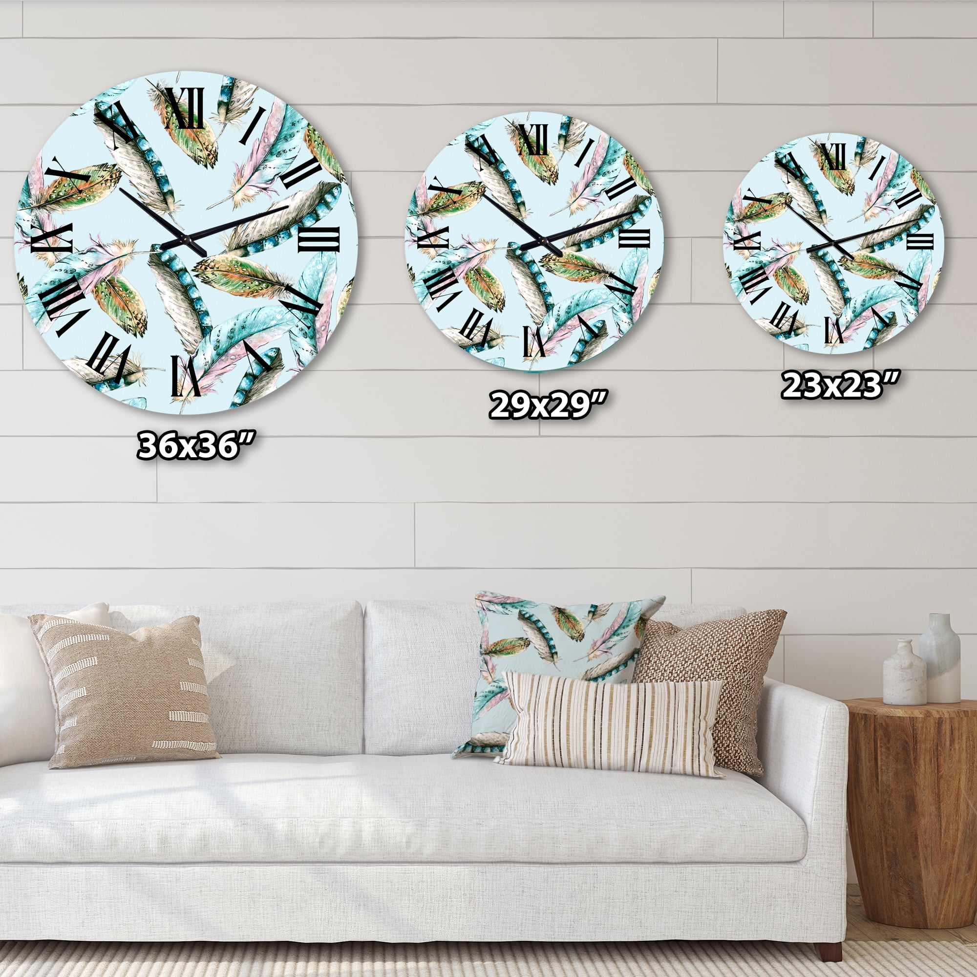 Designart 1 in Bohemian Wall Clock