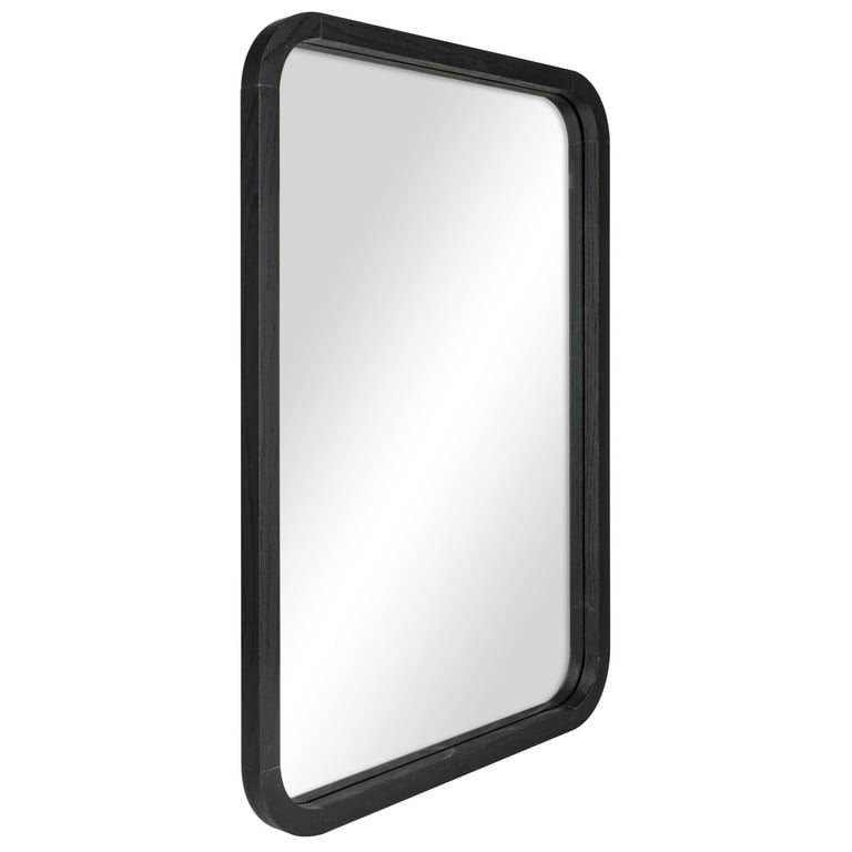 Mainstays 22inx30in Rounded Edge Rectangular Black Finish Wall  