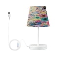thumbnail image 2 of YAZAOO Table Lamp Creative Colorful Botanical Explosion Pattern Simple Pattern Night Light, 2 of 8