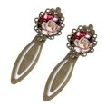 thumbnail image 2 of Peony Vintage Copper-Colored Lace Bookmarks - Stainless Steel Book Accessories for Readers and Book Lovers, 2 of 5