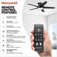 thumbnail image 2 of Honeywell 52" Modern Ceiling Fan LED Remote 5 Blade Indoor Tynesdale, Black, 2 of 11