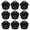 Black, variant on Pet Artist 20pcs/lot Paw Glitter Shape Dog ID Tags Blank Aluminum Nameplate No Engraving 9 Colors