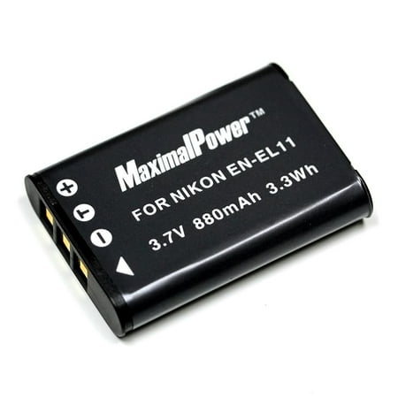 MaximalPower 3.7V LI-60B EN-EL11 Lithium Ion Battery for Olympus FE-370 Nikon CoolPix