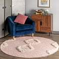 thumbnail image 2 of nuLOOM Savannah Moroccan Fringe Area Rug, 7' 6" x 9' 6", Pink, 2 of 3