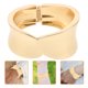 thumbnail image 4 of BRIGHTFUFU Brazaletes gruesos para mujer, brazaletes abiertos, brazalete geométrico minimalista Irregular, joyería para novia y mamá, 4 of 7