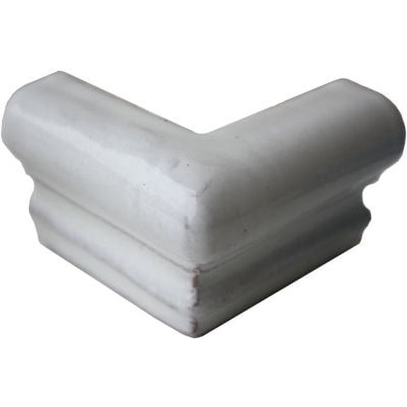 Pure White Chair Rail Corner Molding, Set of 4 pcs