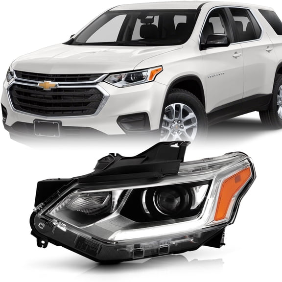 2018-2021 Chevy Traverse HID/Xenon LED DRL Projector Headlight Left Driver Side