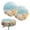 Beach Shells Print, variant on HUIACONG Easter Bunny Eggs Print Soft Stool Cushion Covers, Stretchy Polyester Round Seat Cushion Cover for Counter Vanity