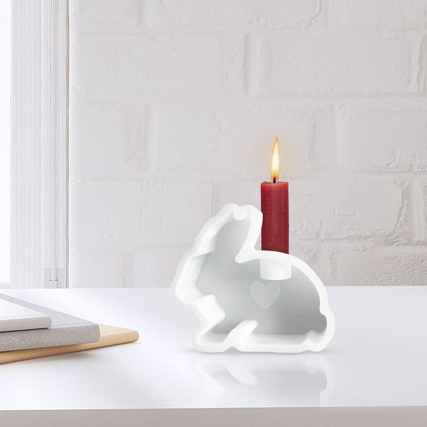 Molde para Portavelas de Pascua | Molde de silicona para velas perfumadas de aromaterapia | Diseño de gotero de yeso duradero | Suministros de manualidades DIY para velas caseras | Reutilizable |