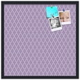 thumbnail image 2 of PinPix 24x24 Custom Cork Bulletin Board Quatrefoil Lt Pur Poster Board Has a Fabric Style Canvas Finish, Framed in Quatrefoil Lt Pur, by ArtToFrames (PinPix-489), 2 of 6