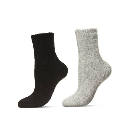 

MeMoi 2 Pairs Women s Solid Chenille Luxe Cozy Crew Socks - Mens - Male