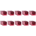 thumbnail image 4 of 10 Uds disipador de calor 40x16x16mm enfriador térmico de aluminio radiador de refrigeración Kit rojo, 4 of 8