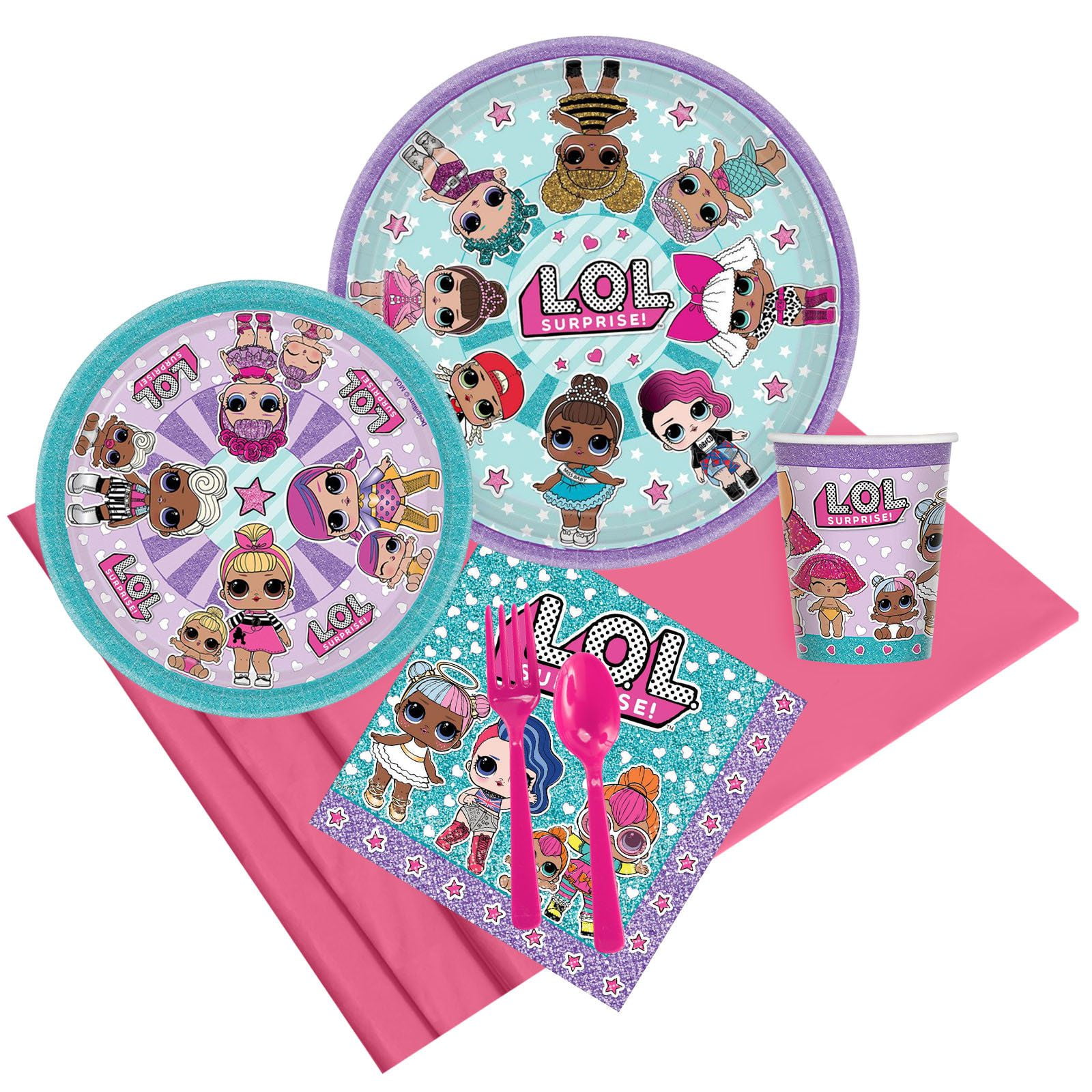 LOL Surprise Lunch Plates Birthday Party Supplies 8 Per Package NEW 