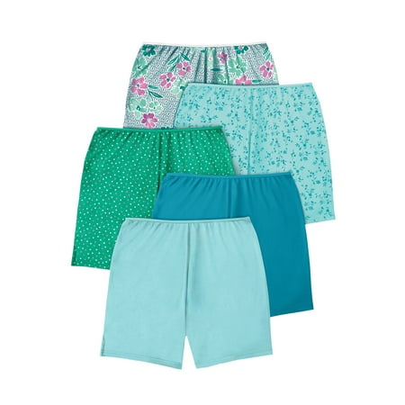 

Comfort Choice Women s Plus Size Cotton Boxer 5-Pack Panties