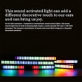 thumbnail image 2 of Sound Control Rhythm Lights, Car Music Level Lights, 32 LED 18 Colors Audio Spectrum Analyzer, Voice Activated Atmosphere Light, for Car, Gaming Room Decoration, Desktop, DJ Studio, 2 of 9