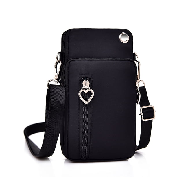 Unisex Mujer Hombre Crossbody Bolsa Impermeable Bolsillo Teléfono celular móvil Efectivo Mini B Irfora Bandolera Unisex