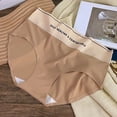 thumbnail image 2 of TNOBHG High-waisted Panties Women's Underpants Ice Silk Quick Dry Seamless Soft Breathable Thin Anti-septic High Waist Stretchy Slim Fit Tummy Control Lady, 2 of 8