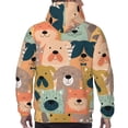 thumbnail image 5 of Bingfone Colorful Dogs Men'S Drawstring Hoodie Long Sleeve Pocket Sweatshirts-Medium, 5 of 9