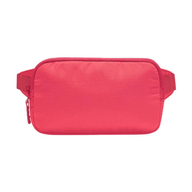 Riñonera informal de nailon resistente al agua para ir de compras, viajar y trabajar. Rojo