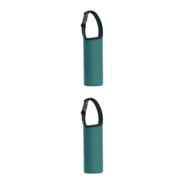 Monstrate Cubierta duradera para botella de agua: diseñada para durar y para bebidas Soporte de cubierta fácil de limpiar Funda de copa liviana Verde 2Conjunto