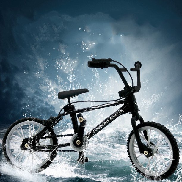 Retro Mini Finger BMX Bicycle Assembly Bike Model Toys Flick Finger Bikes Toys BMX Bicycle Novelty Gag Toys Kids GiftsYellowChina He Qiyong unisex