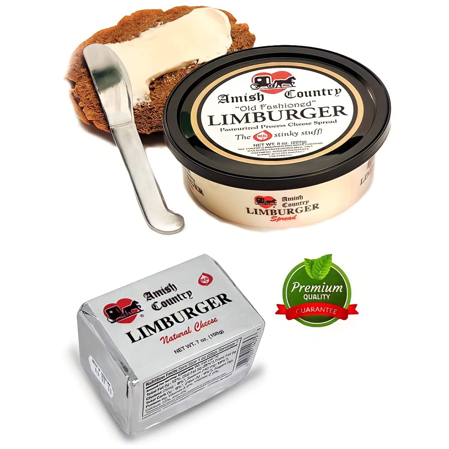 Limburger Cheese Party Pack with (2) Limburger Cheese Spreads and (2
