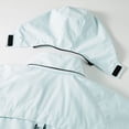 thumbnail image 5 of Mens Outerwear Jackets Pure Color Two Layers Drawstring Hooded With Pockets Straight Jacket,Light Blue,XS, 5 of 9