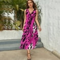 thumbnail image 5 of Leopard Print Pattern Sleeveless Dress Woman Fashion Long Dresses Women's Summer Suit Dress 2025, 5 of 7