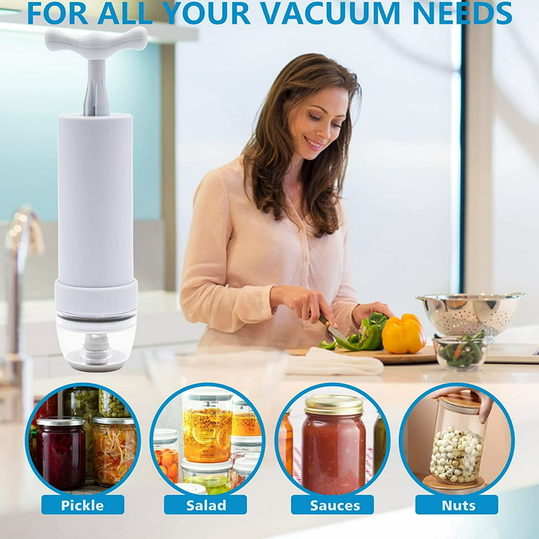 Jar Vacuum Sealer for Mason Jars and Accessory Hose Compatible