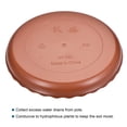 thumbnail image 3 of Uxcell Plastic Wave Round Plant Pot Saucer Flower Drip Tray 4pcs Red 9", 3 of 5