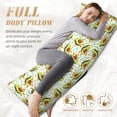 thumbnail image 5 of Bingfone Body Pillow Cover Long Pillow Case With Zipper Decorative Bedding Pillowcase 20"X54" Soft Cushion Pillow Case For Bedroom-Avocado Doing Sport, 5 of 8