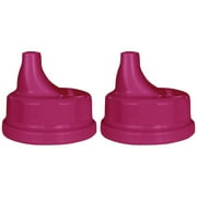 Lifefactory Sippy Caps for Baby Bottles - 2pk - Raspberry