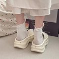 thumbnail image 3 of DIY Accessories Thick EVA Platform Slippers 2024 New Summer Non-slip Shoes Round Elevated Sandals Casual Soft Women‘s Slippers tzw, 3 of 7