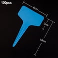thumbnail image 1 of Étiquettes de Plantes Robustes en Forme de T Résistantes aux UV Imperméables 100 Pcs PVC Durable, 1 of 5