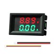 thumbnail image 1 of DC0-100V Amp Volt Gauge Medidor corriente voltaje digital LED dual (rojo verde 100A), 1 of 9