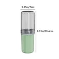 thumbnail image 3 of Boovnll Ensemble de Rinçage de Voyage Portable Cup et Toothbrush avec Bon Rangement et Étanchéité Prise en Main Confortable et Sans Fuite Tasses de Rince-Bouche pour la Maison, 3 of 6