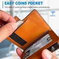 thumbnail image 4 of Cartera Miyozi para hombre con clip para billetes, bolsillo para monedas, bloqueo RFID, 4 of 8