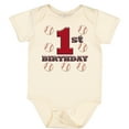 thumbnail image 3 of Inktastic First Birthday Baseball Boys Baby Bodysuit, 3 of 5