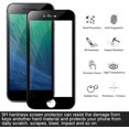 thumbnail image 2 of 3d Armored Glass Compatible With Iphone 6 / 6s [2 Pieces], Perfect Full Screen Protective Film (Black) For Iphone 6 / 6s- Full Glass The Complete 9h Hardness, 4.7 Inch, 2 of 4