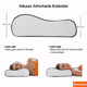 thumbnail image 4 of 2 Pza Almohadas Foam Cómodo Ergonómica Blanco, 4 of 5